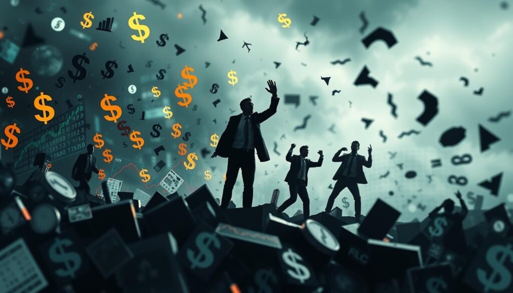 flutuações do dólar