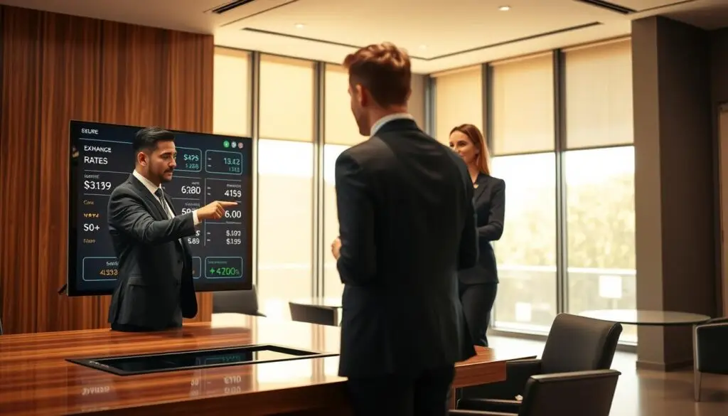 serviços de câmbio seguro